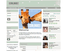 Tablet Screenshot of ecologistdating.com